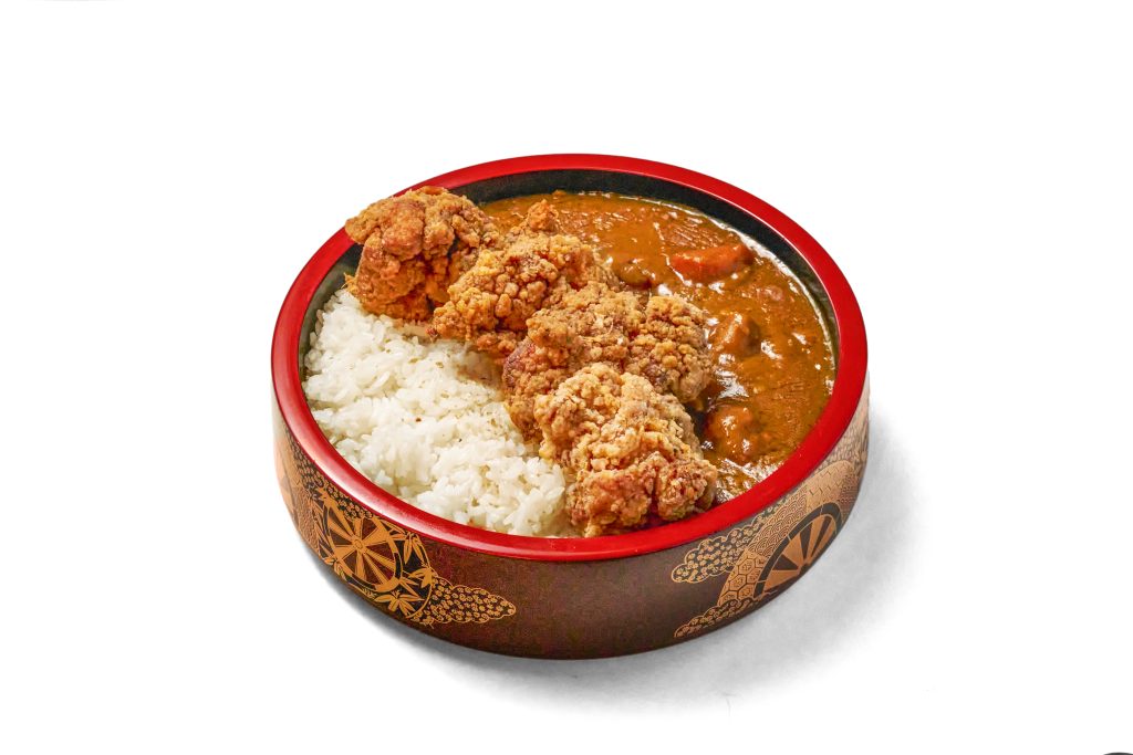 Japanese karaage curry served with steamed rice at Yaki Ya!