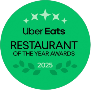 Who We Are 3 3 Uber Eats Restaurant of the Year Awards 2025 recognition for Yaki Ya!