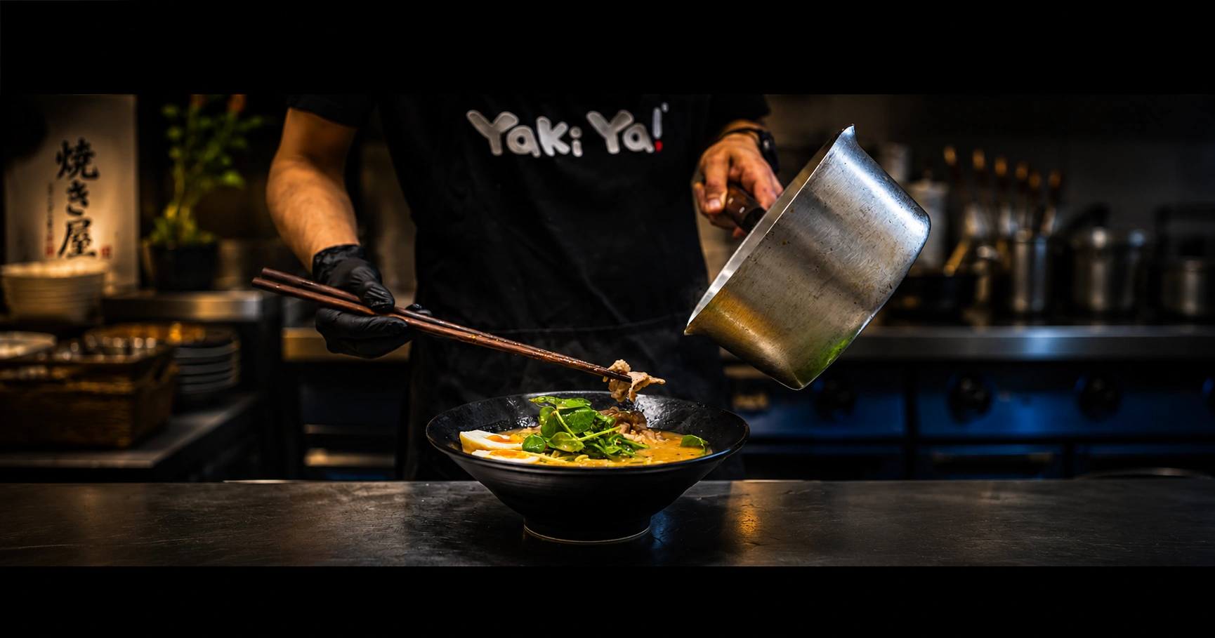 Fresh halal Japanese food at Yaki Ya! including ramen, katsu curry and teriyaki bowls
