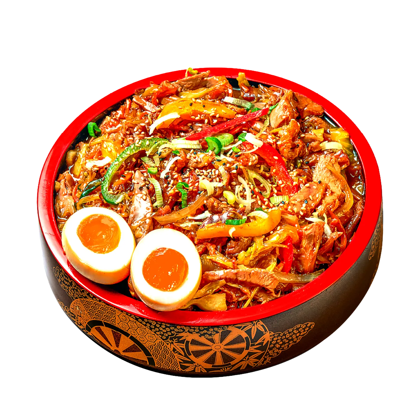 Halal Japanese teriyaki chicken bowl prepared fresh at Yaki Ya!