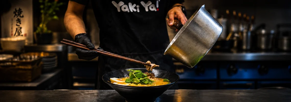 Fresh halal Japanese food at Yaki Ya! including ramen, katsu curry and teriyaki bowls